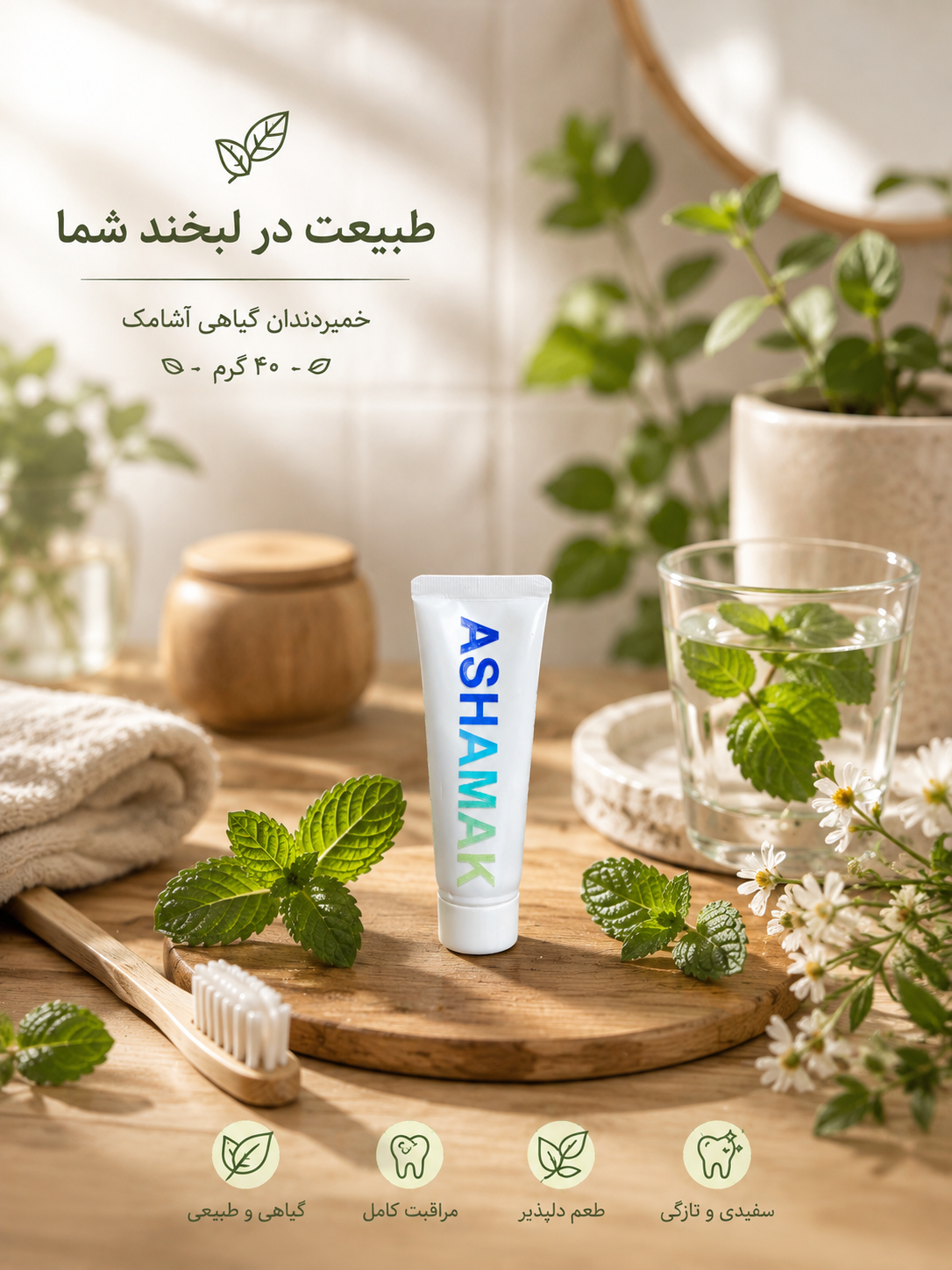 خمیردندان مسافرتی آشامک
